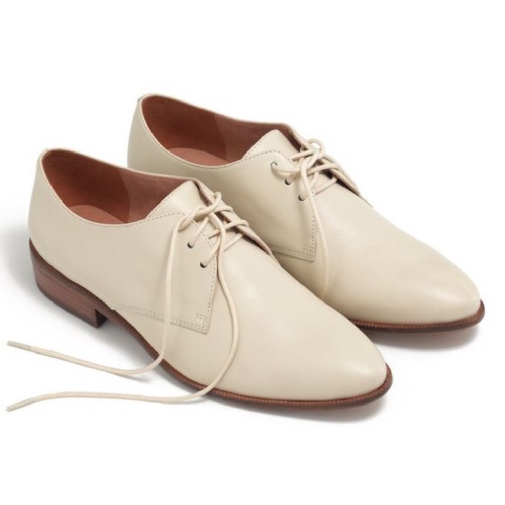 Madewell Jess Oxfords Antique Cream 7.5 Rare